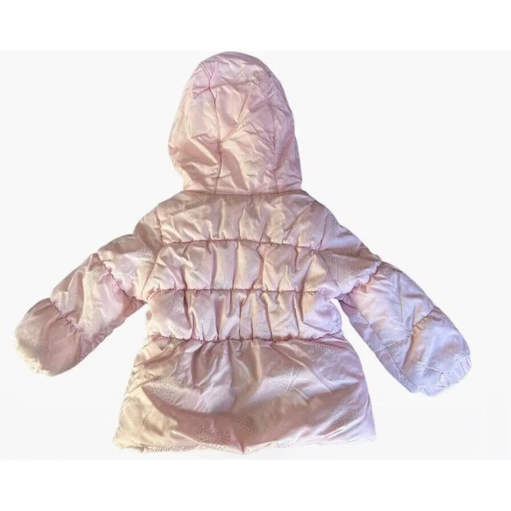 💚 London Fog Baby Girls Hooded Jacket‎ Pink Size 12M